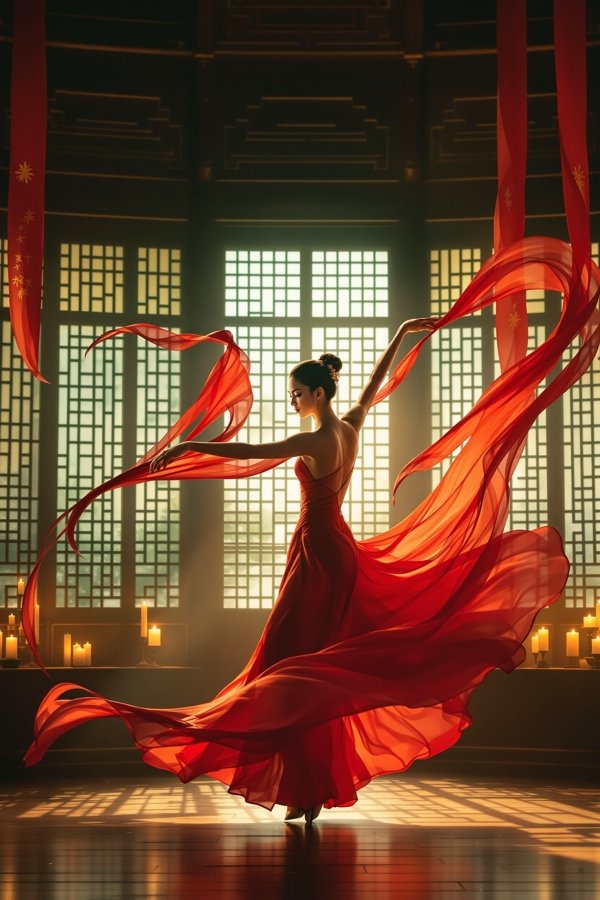 大师兄影视 电影《红绸记》海报